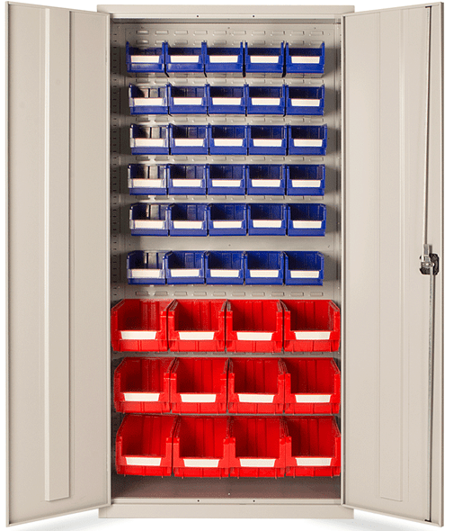 Cabinet with Storage Bins